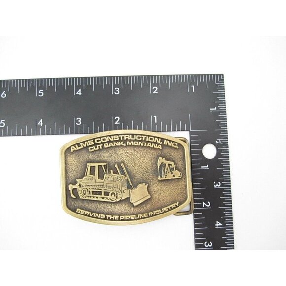 2008 New Alme Const. Cut Bank Mont Bull Dozer Oil Rig Buckle (X18) 22nd Ed - Picture 4 of 4